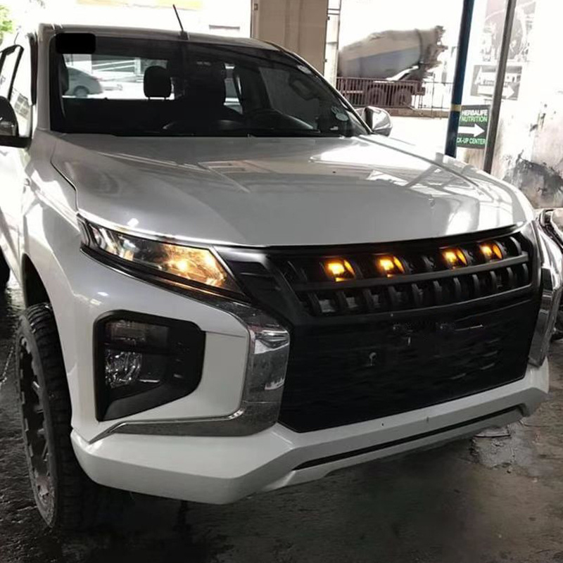 DMAN 4x4 Off Road ABS Exterior LED Light Spare Part Body Kit Lancer Accessories Bumper Front Grille For Mitsubishi L200 2019+