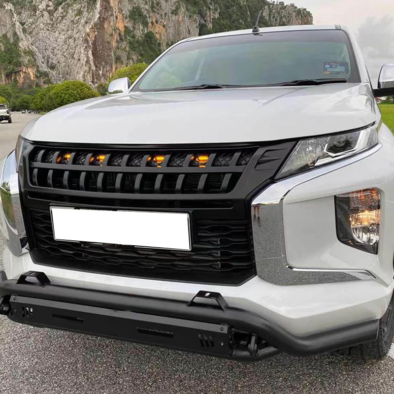 DMAN 4x4 Off Road ABS Exterior LED Light Spare Part Body Kit Lancer Accessories Bumper Front Grille For Mitsubishi L200 2019+