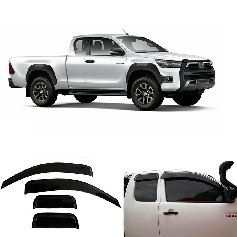 DMAN Car Pickup Off Road  Body Kit 4x4 Accessories Guard Door Visor Wind Deflector Rain Shield  For Toyota Hilux Revo