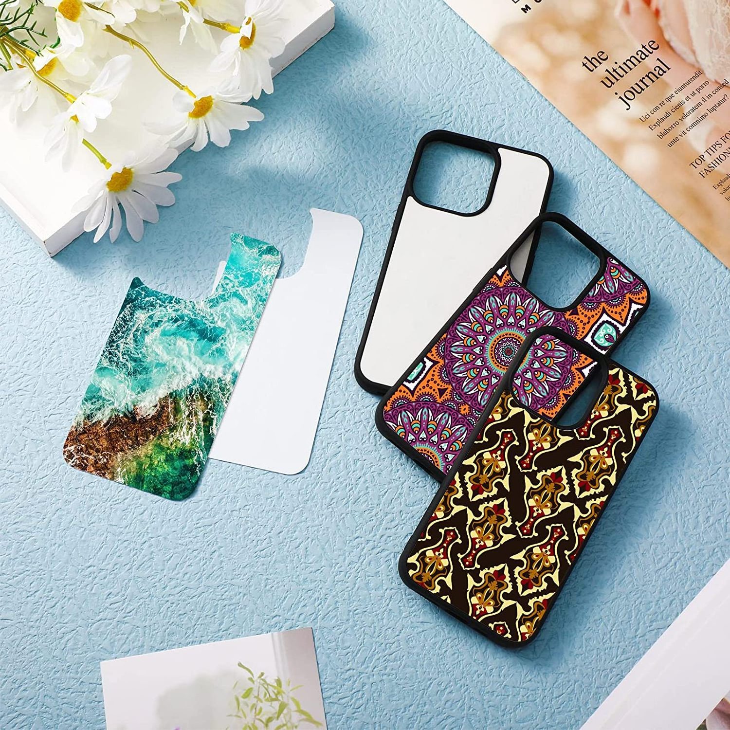 IP13 DIY Printable Cover 2D Sublimation Blanks TPU PC Cell Phone Case for iPhone 13 12 pro max 12 mini 11 X XS max XR