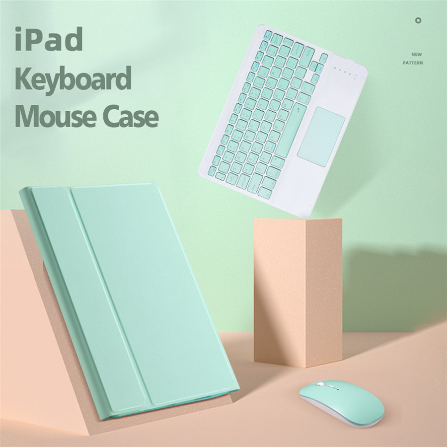 Auto Sleep & Awake Detachable Wireless Keyboard and Mouse Tablet Case Set With Pencil Holder For Apple iPad Pro 11 2022/21/20/19