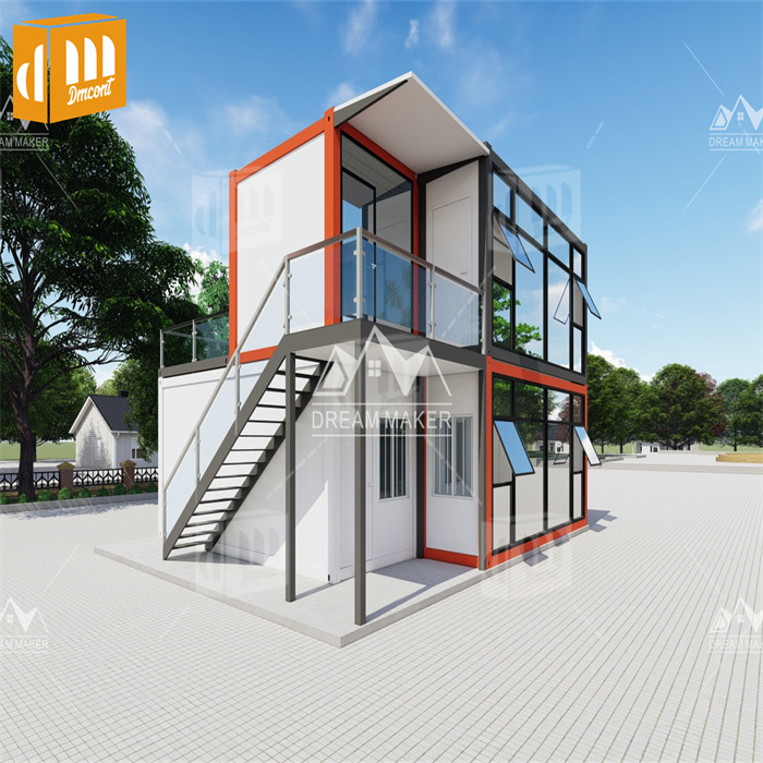 Dreammaker Portable Detachable Prefab Outdoor Luxury Store Container Salon Houses Mobile Movable Flat Pack Container With Toilet