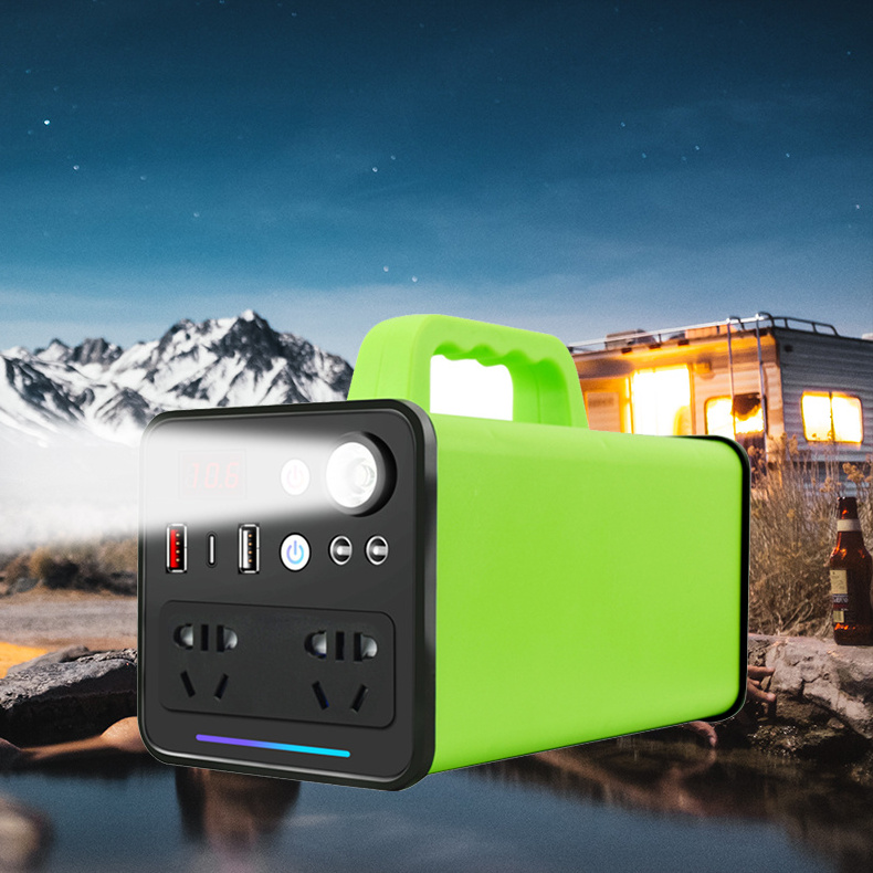 220v 110v Lithium ion Battery Emergency Backup 150W Outdoor Camping Portable Solar Power Station With Qc 3.0 Quick Charger