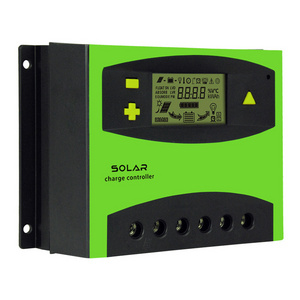 High effciency 99% 12V/24V/48V 60A 60amp 50a PWM lcd display Dual USB Port Timer Setting solar charge controller regulator