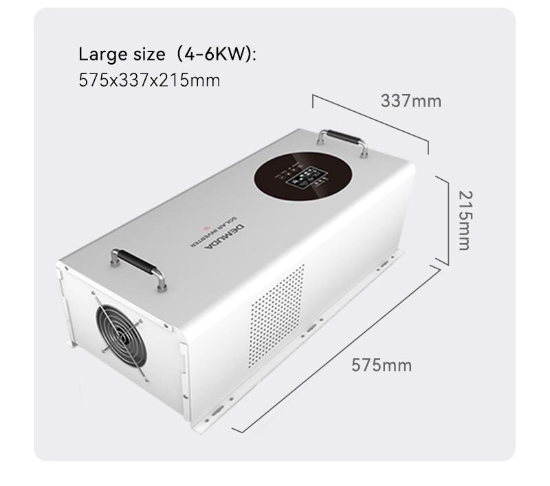 DEMUDA 1kw 2kw 3kw 4kw 5kw 6kw Low Frequency 12v 24v 48v to 220v Off Grid Hybrid Solar Power Pure Sine Wave Inverter Charger