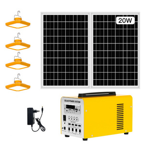 Portable LED Lamp lighting kit Solar Panel 2usb Ports Solar System Generator For Home Mobile Charging Outdoor Camping