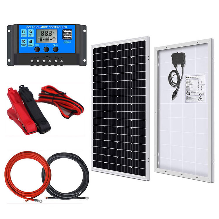 DEMUDA Wholesale 10A Battery Controller 10W 20W 30W Waterproof Monocrystalline Mono Solar Panel Kit for Off Grid Solar System