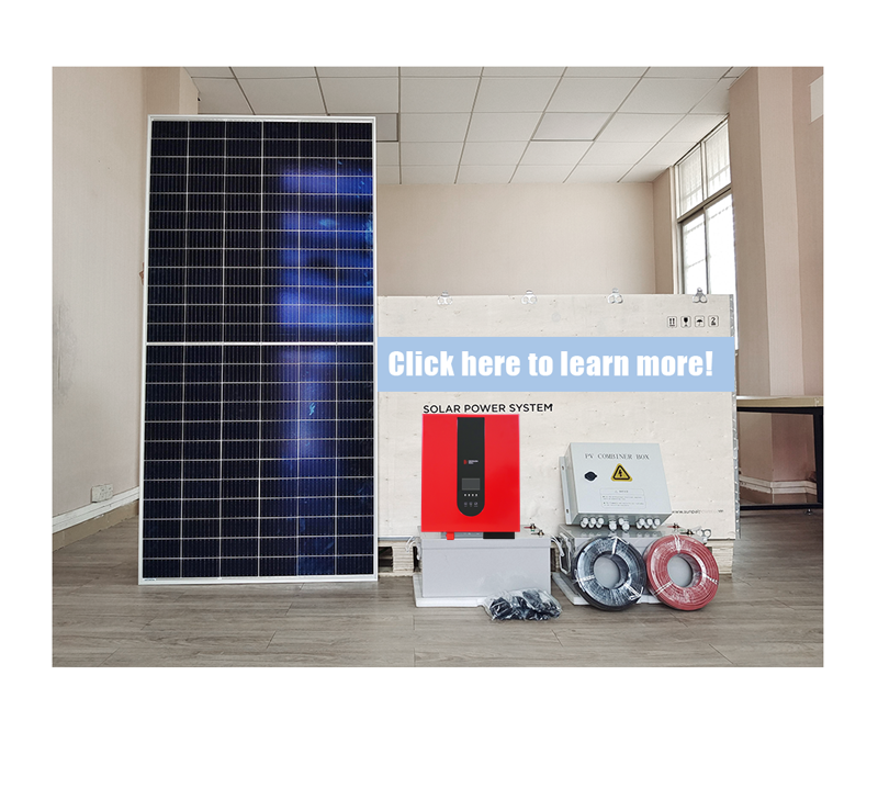 Solar Panal Off Grid Solar PV Roof Shingle System Lithium Battery Hybrid Inverter Solar Power System Kit for Home House Farm Use