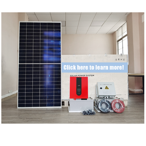 Solar Panal Off Grid Solar PV Roof Shingle System Lithium Battery Hybrid Inverter Solar Power System Kit for Home House Farm Use