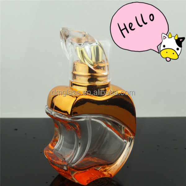 Empty custom apple shape bottle glass perfume 15ml 20ml 30ml 50ml 100 ml