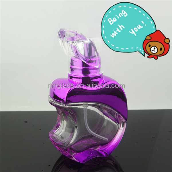 Empty custom apple shape bottle glass perfume 15ml 20ml 30ml 50ml 100 ml