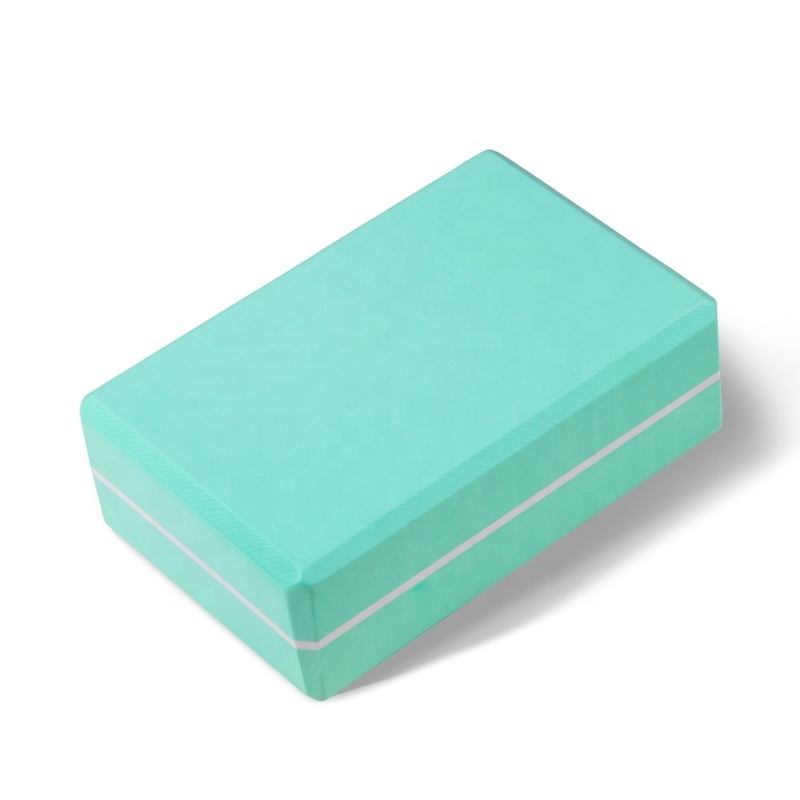 Colorful printed EVA high-density foam yoga brick, with antiskid surface and Eco Friendly yoga block