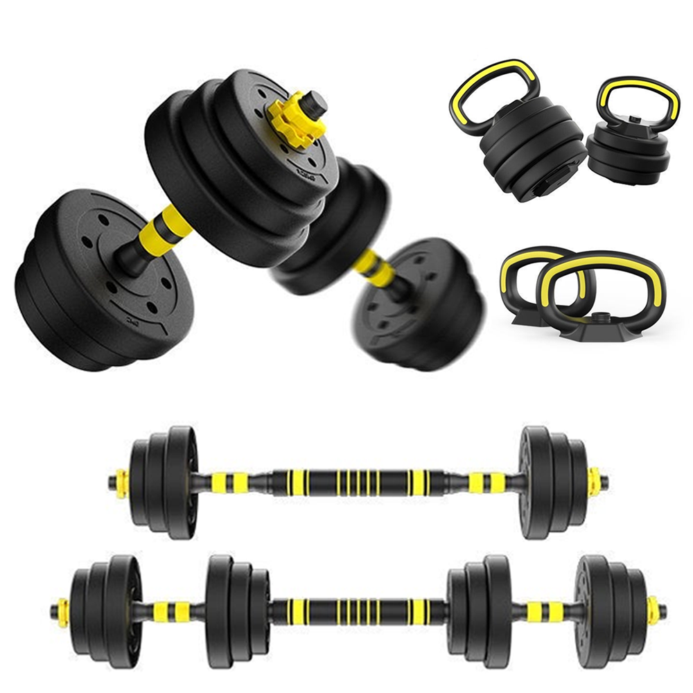 Adjustable Dumbbells, 20/30/40/50/70 lb Free Weight Set with Connectors, 4-in-1 Dumbbell Set Used as Barbell, Kettlebell, Pus