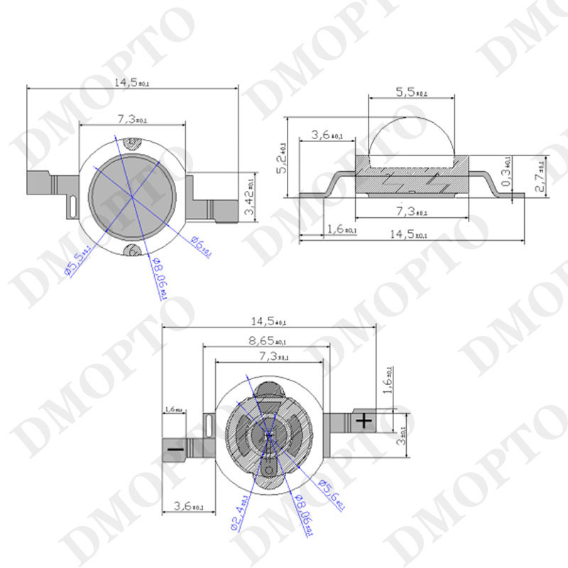 K1 infrared lamp led be using camera light supplement high-power infrared 1-3W 850 940nm