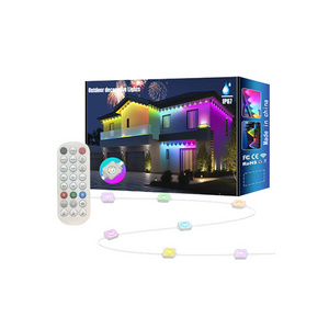 House eaves lights colorful decorative lighting waterproof smart remote control APP voice control party lights