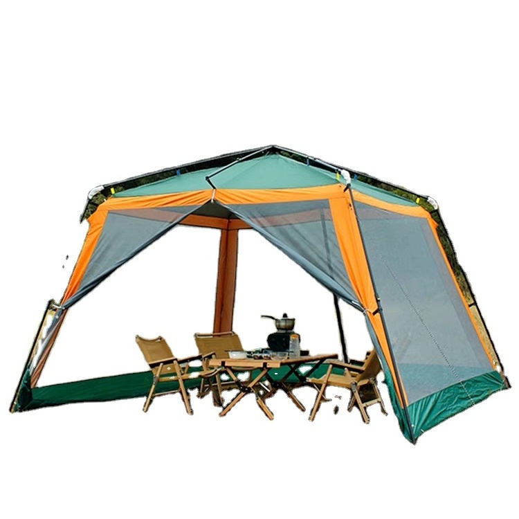 Automatic Quick Open Oxford Canopy Four Season Sun Fishing Beach Waterproof Heavy Duty Outdoor Camping Tent with Thick Pergola