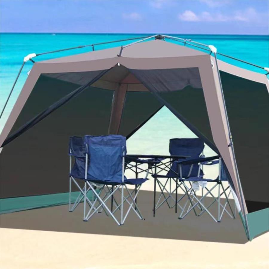 Automatic Quick Open Oxford Canopy Four Season Sun Fishing Beach Waterproof Heavy Duty Outdoor Camping Tent with Thick Pergola