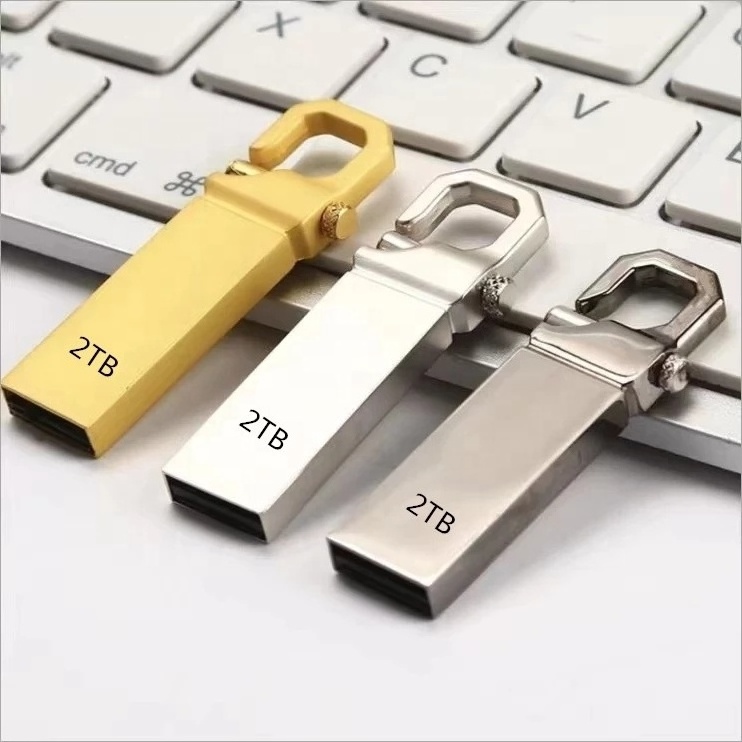 High Speed USB Flash Drive 32GB-2TB USB 2.0 2TB Disk External Storage Memory Stick Car Keychain Deco with custom logo