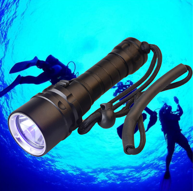 professional diving torch flashlight underwater 6000 lumen aluminum waterproof IP68 flashlight