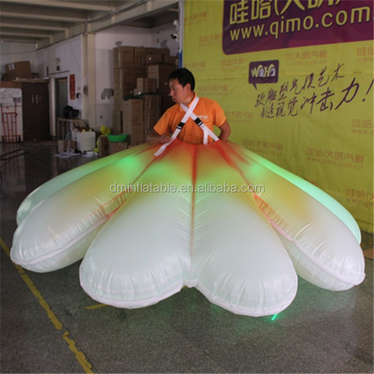 Custom White Inflatable Flower Dresses For Party Events Funny Inflatable Flower Dresses For Princesses