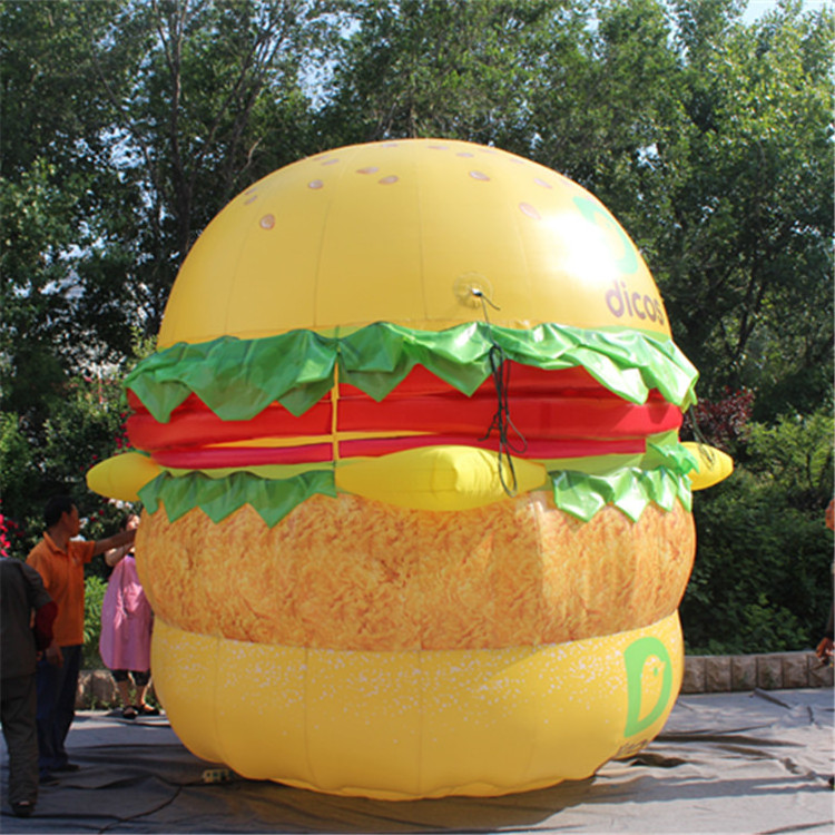 customized giant customized inflatable hamburger for burger shop advertising,decoration inflatable burger