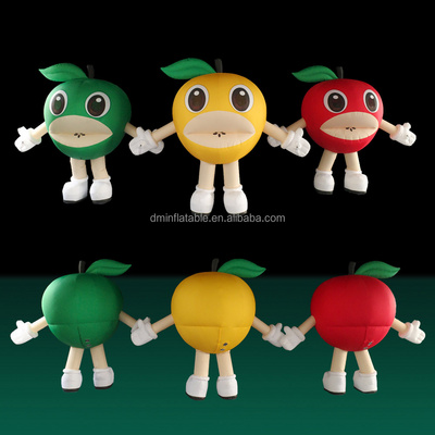 Carton fruit adult apple mascot costume / Green apple Fruit mascot costume inflatable apple mascot costume