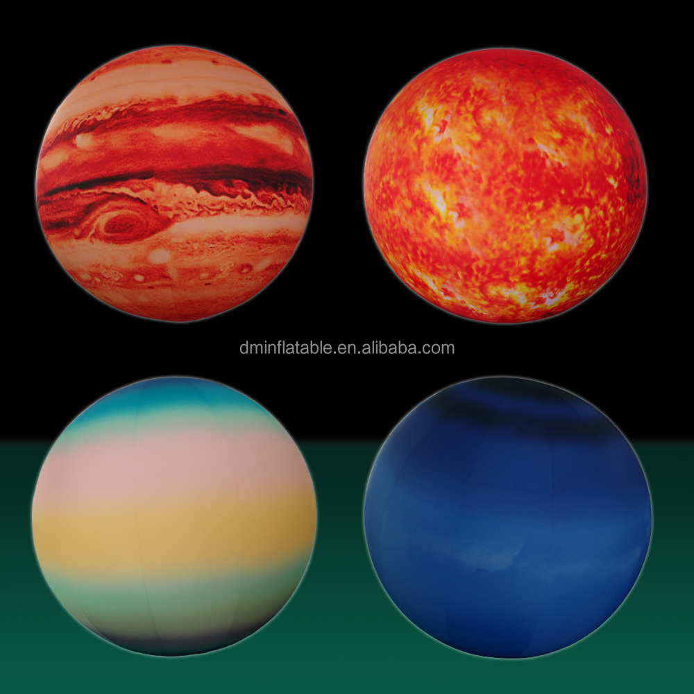 Newest teaching prop decoration model Inflatable solar system Inflatable nine planets for event decoration