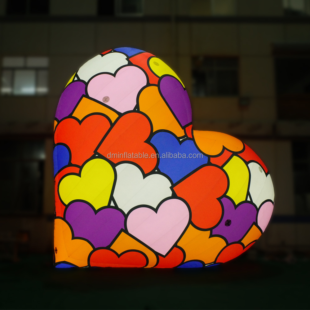 Big Customized made Large advertising Inflatable heart balloon/ Giant Inflatable heart in Advertising inflatables