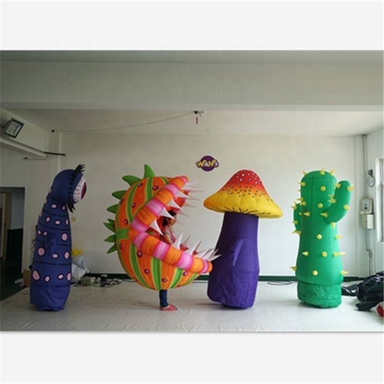 Adult costume decoration inflatable mushroom costume Pumpkin suit inflatable cactus puppet plant theme event decoration