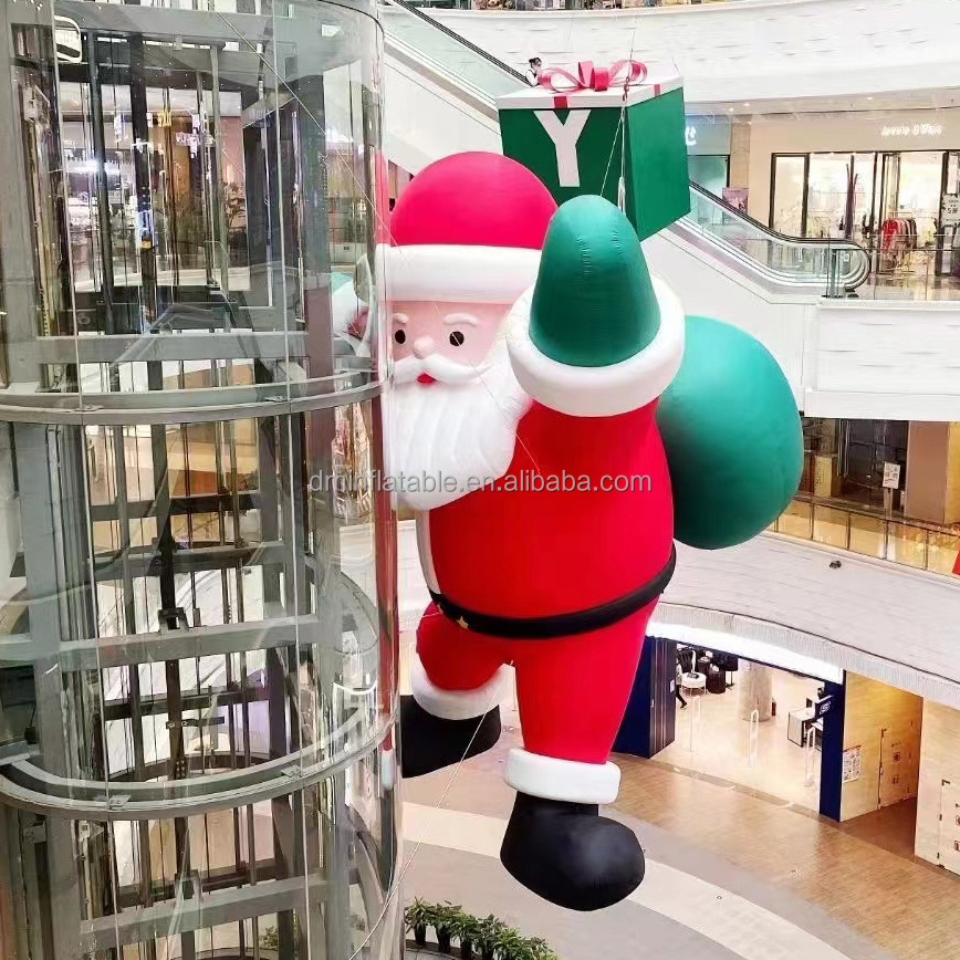 Custom made Christmas inflatable santa , giant inflatable santa claus for advertising