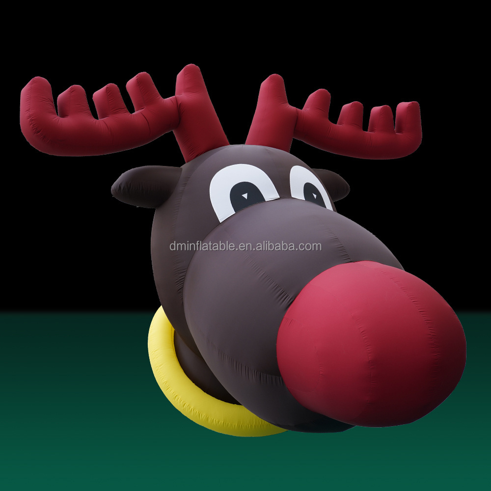 Christmas decorations holiday decor inflatable deer head for Outdoors Promotion