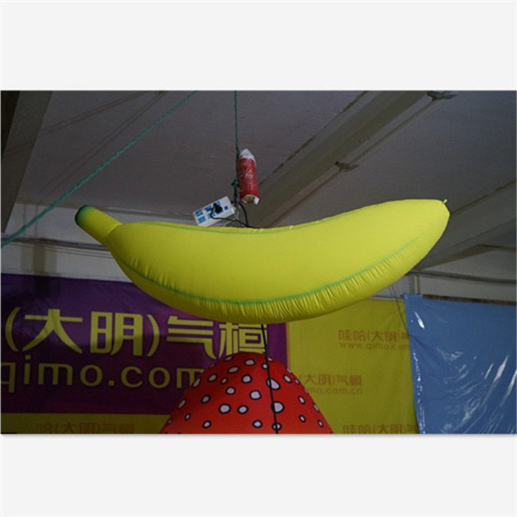 Christmas promotion advertising inflatable banana model giant inflatable banana for hanging decoration