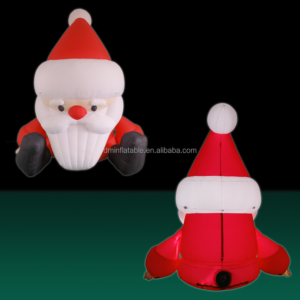 Christmas Inflatable Decoration Inflatable Santa Socks with Gift Box For Holiday Party Supplies