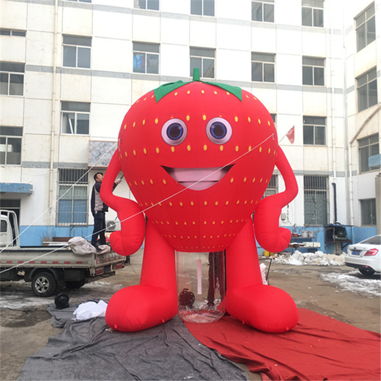 customized inflatable fruits and vegetables model, giant inflatable promotion fruit cartoon , giant inflatable strawberry