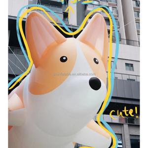 Customized Advertising Promotion Decoration Giant Corgi Inflatable Balloon Dog Model