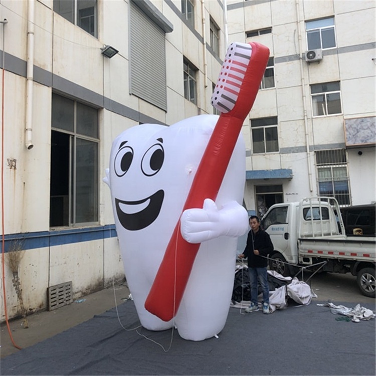 Hot sale inflatable tooth, giant inflatable toothbrush, inflatable tooth balloon for advertising