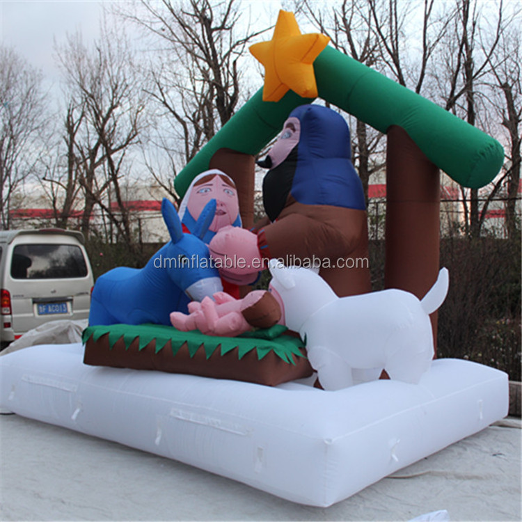 christmas decoration inflatable goddess and Jesus the nativity story