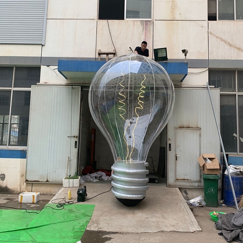 Giant Inflatable LED Light Bulb Balloon / Inflatable replicate Light Bulb for Christmas Decoration