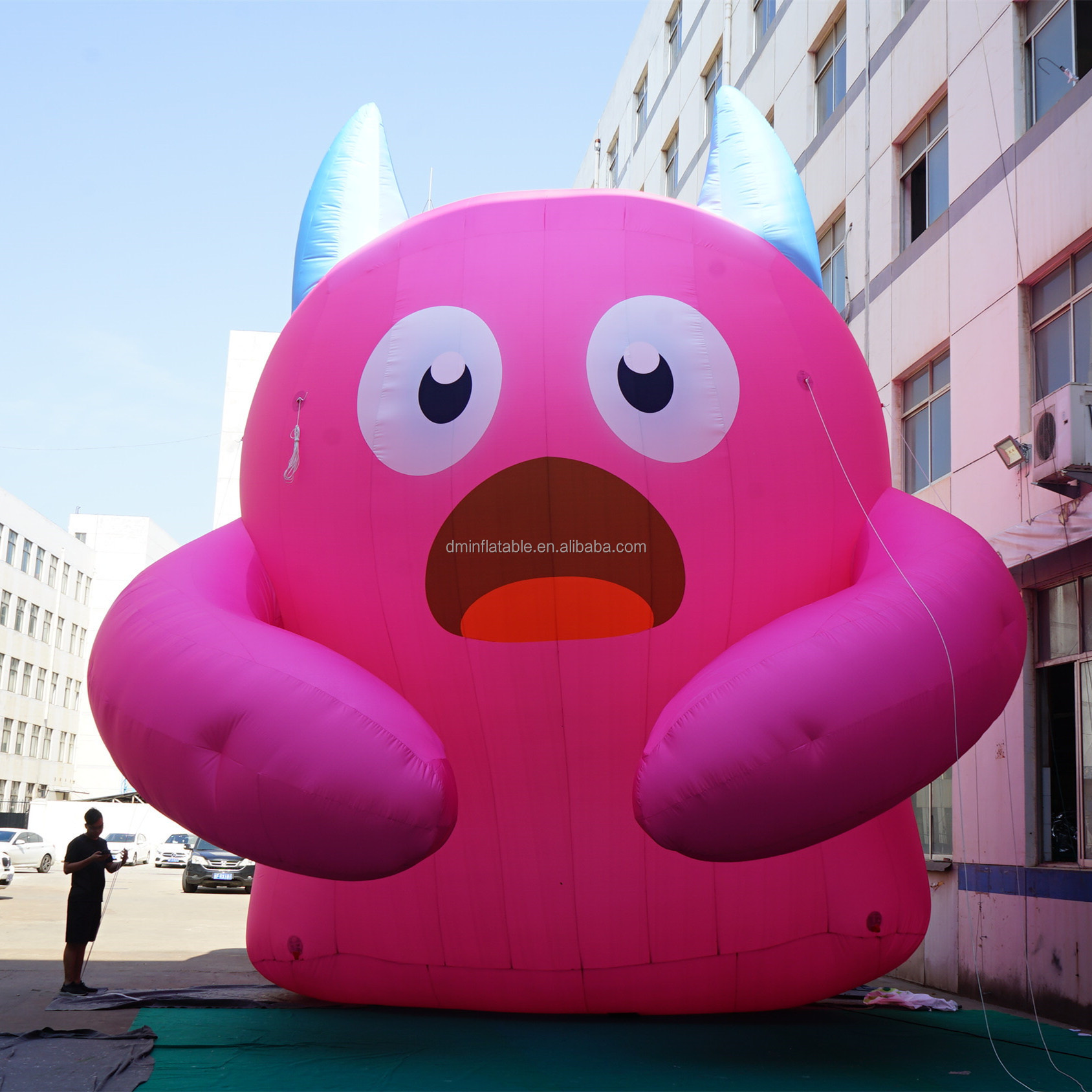 DAMING Pink Monster Giant Inflatable Cartoon Inflatable Animal Alien Toy Hanging Balloon