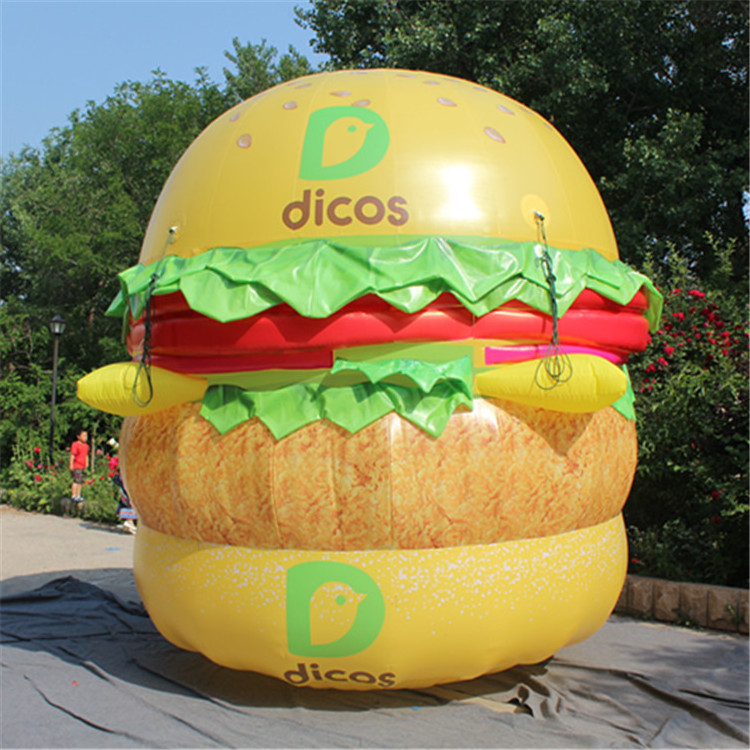 customized giant customized inflatable hamburger for burger shop advertising,decoration inflatable burger