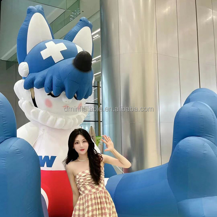 Advertising Inflatable Huge Wolf Balloon Mascot Inflatable Wolf Cartoon in advertising inflatables