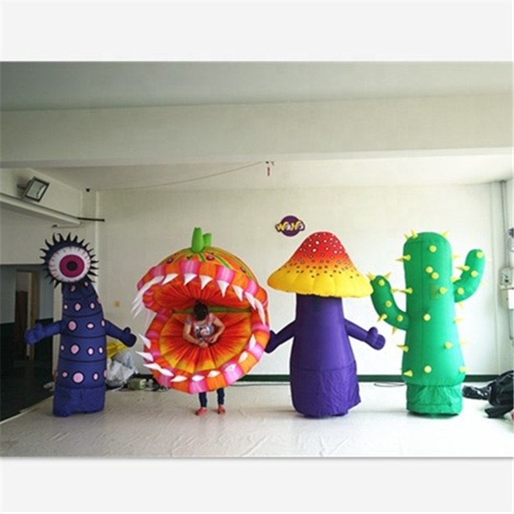 Adult costume decoration inflatable mushroom costume Pumpkin suit inflatable cactus puppet plant theme event decoration