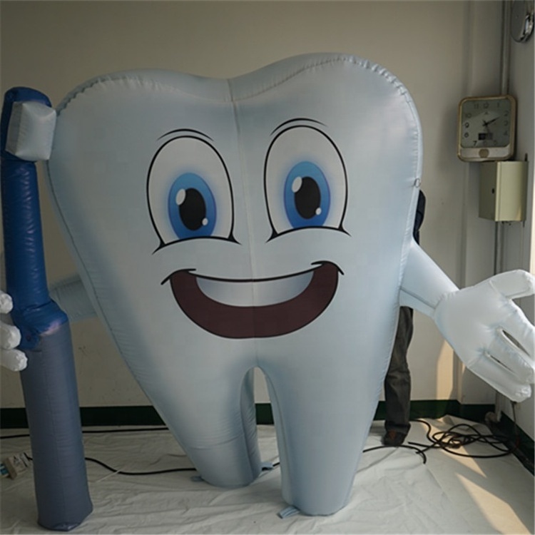 Hot sale inflatable tooth, giant inflatable toothbrush, inflatable tooth balloon for advertising