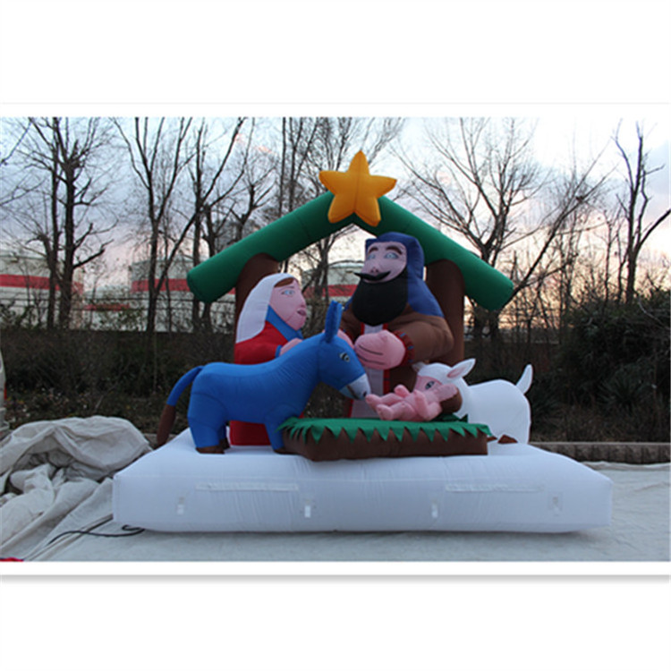 christmas decoration inflatable goddess and Jesus the nativity story