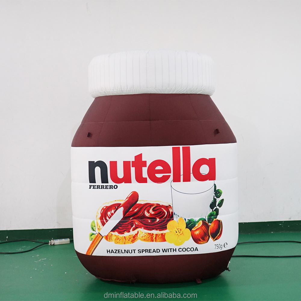 Giant Inflatable Bottle Factory Price Inflatable Nutella Jar Custom Made inflatable Peanut butter Can For Advertisement