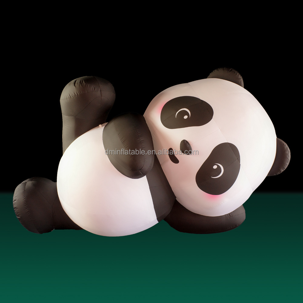 Advertising inflatable product cartoon mascot giant inflatable panda toy for events decoration