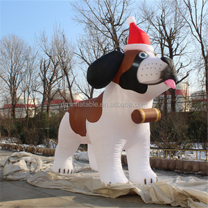 Hot Sale Inflatable Husky Dog/PVC Promotional Inflatable Dog/Husky for christmas decoration