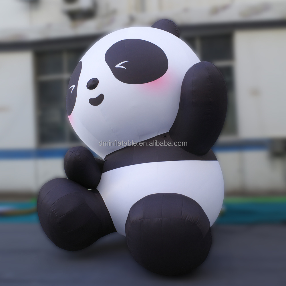 Advertising inflatable product cartoon mascot giant inflatable panda toy for events decoration