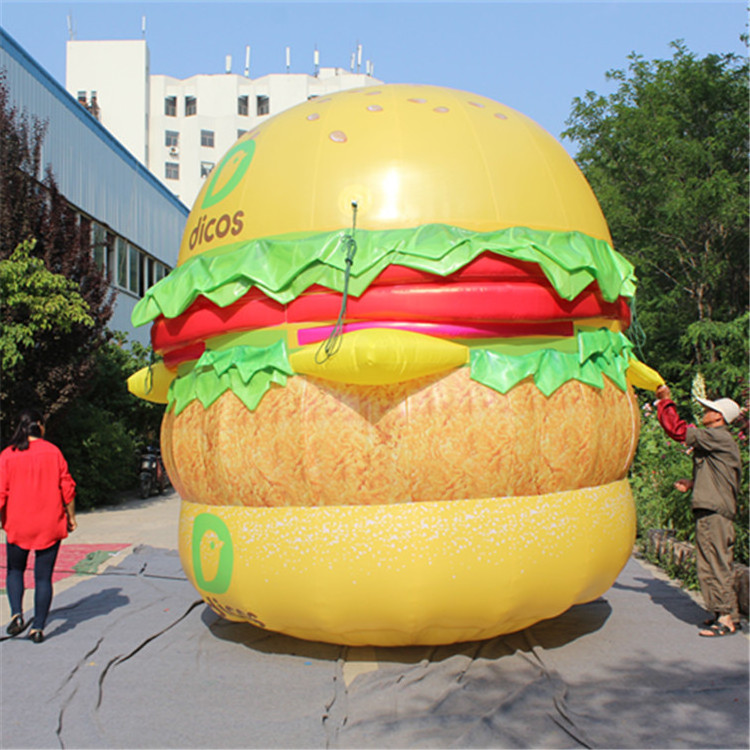 customized giant customized inflatable hamburger for burger shop advertising,decoration inflatable burger