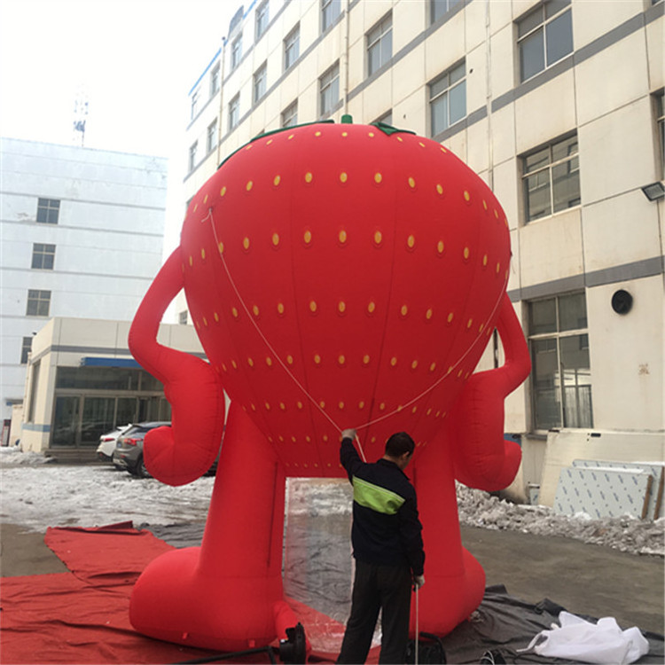 customized inflatable fruits and vegetables model, giant inflatable promotion fruit cartoon , giant inflatable strawberry